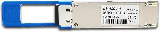 Alt view image 4 of 5 - 1pc 100Gb QSFP28 Singlemode Module 100GBASE-LR4 1310nm 10km DOM Duplex LC SMF Optical Transceiver Compatible with Arista/Brocade/Dell SFP-100G-LR4 ect.