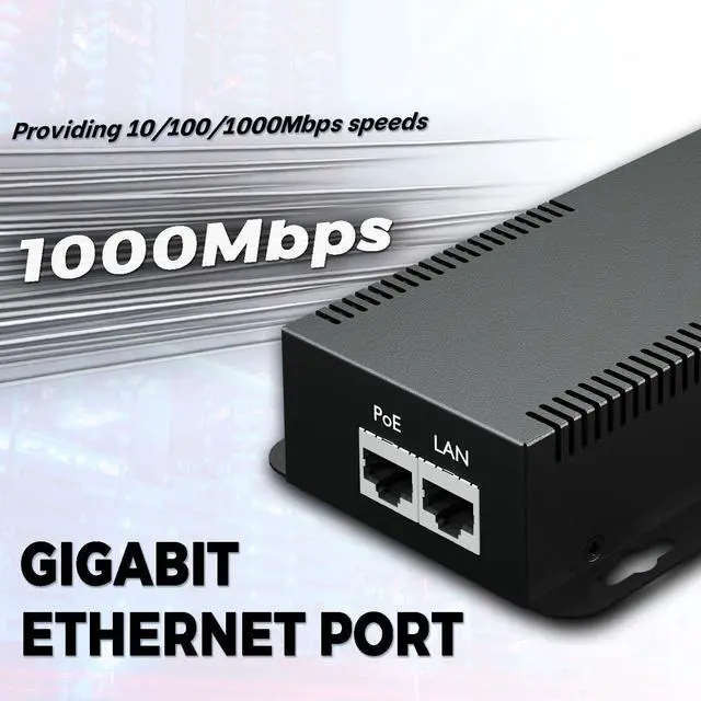 Alt view image 4 of 6 - PROCET Gigabit PoE Splitter 12V/5.95A, IEEE802.3af/at/bt Compliant 10/100/1000Mbps Ethernet Splitter for 71.4W Non-PoE PDs, High Power Communication Station/Wireless APs/, PT-PD208GBH-12