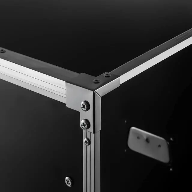 Alt view image 4 of 7 - 16u Av Rack Case with Wheels, Metal Studio Rack Cabinet with Built-in Handles,Wheel Claw Nails Locking Swivel Caster Wheels, Telecom, Equipment Rack for Indoor Use in Ktv Rooms, Conference Rooms