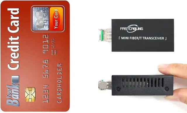 Alt view image 5 of 6 - Gigabit Fiber to Ethernet Media Converter Kit, LC Single Mode, Up to 20km Fiber Opitc Network, Point-to-Point, Plug & Play, Complete Kit, Compact Converter, Industrial SFP Modules, US/EU Adapters