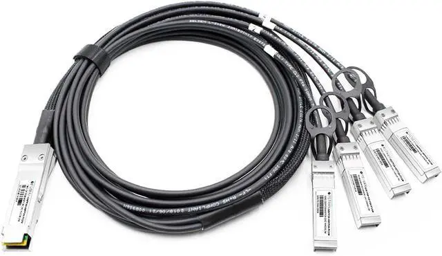 Main image of 100G QSFP28 to 4 x 25G SFP28 Passive Direct Attach Copper Breakout Cable Compatible with Mellanox MCP7F00-A005R26L 5m (16ft)