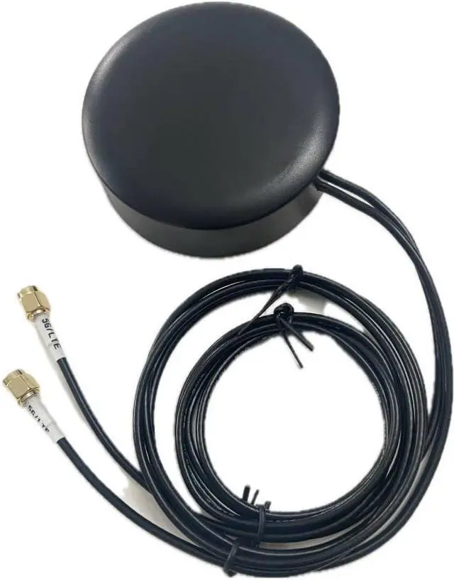 Main image of The CompuPort 5G Cellular Omni-Directional Magnetic/Adhesive Mount Puck Antenna is Designed for a Range of Cellular Applications, Including IoT Devices. Dual-Diversity 2x3' SMA Male Cable