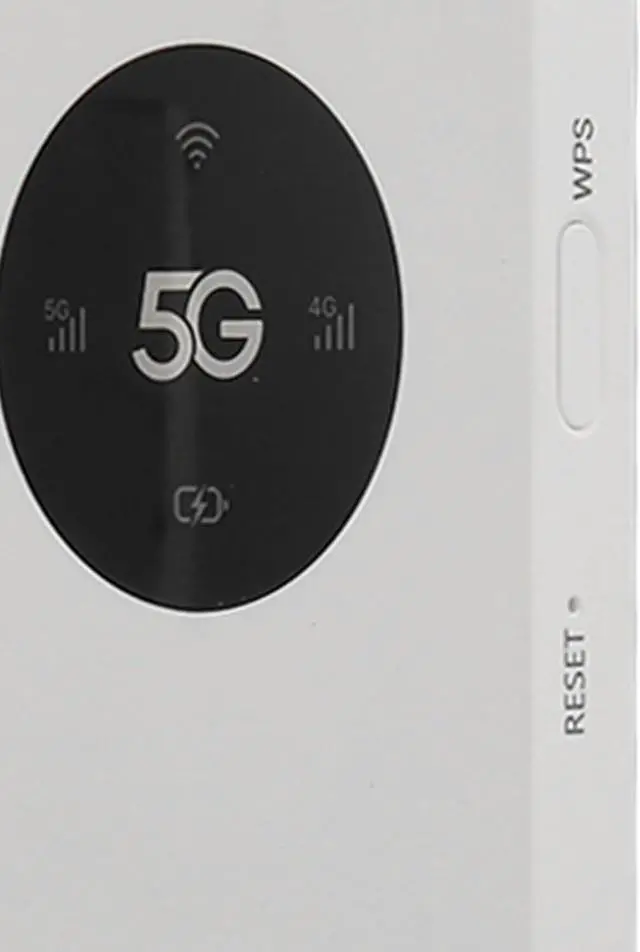 Alt view image 6 of 7 - 5G Mobile Hotspot for Travel, Pocket Mini Smart Router, Nano SIM Slot 2.77Gbps DL 1.25Gbps UL, Supports 16 Connected Devices With USB Cable Pin