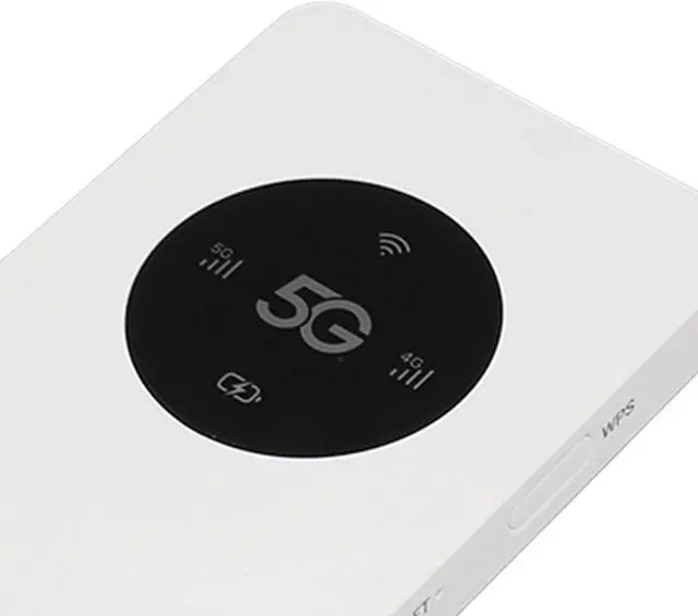 Alt view image 7 of 7 - 5G Mobile Hotspot for Travel, Pocket Mini Smart Router, Nano SIM Slot 2.77Gbps DL 1.25Gbps UL, Supports 16 Connected Devices With USB Cable Pin