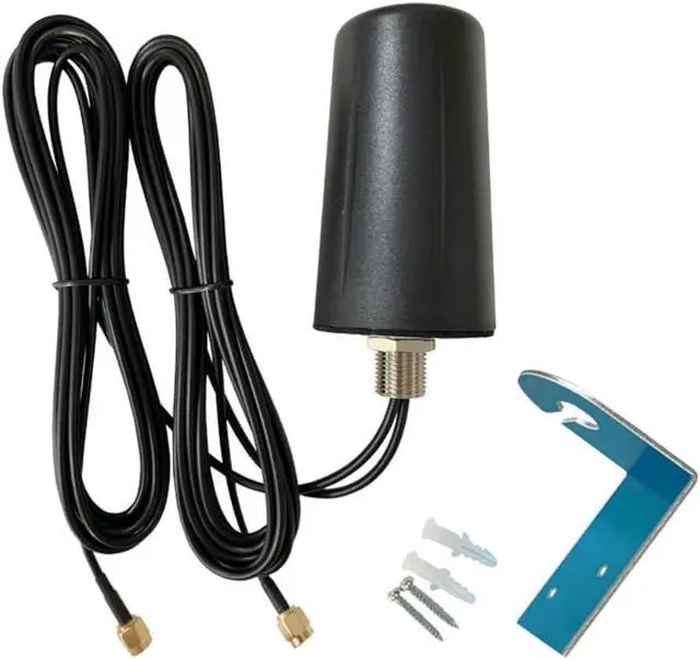 Alt view image 3 of 7 - CompuPort Waterproof 2x3dB gain 5G/LTE Multi-Band MIMO Panorama M2M Antenna Wall Mounting- Frequency Range: 2x600-960/1710-6000MHz -Multi-Band Coverage: Dual 5G LTE, 802.11ac Wi-Fi and GSM