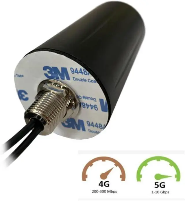 Alt view image 4 of 7 - CompuPort Waterproof 2x3dB gain 5G/LTE Multi-Band MIMO Panorama M2M Antenna Wall Mounting- Frequency Range: 2x600-960/1710-6000MHz -Multi-Band Coverage: Dual 5G LTE, 802.11ac Wi-Fi and GSM