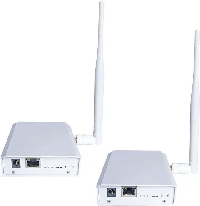 Main image of WiFi Halow Wireless Bridge Enhanced Version for 3km Long Distance Transmission,Plug and Play, Point to Point/Multipoint Outdoor to Shop Barn Garage Building with High-Gain Antenna (1 to 1)