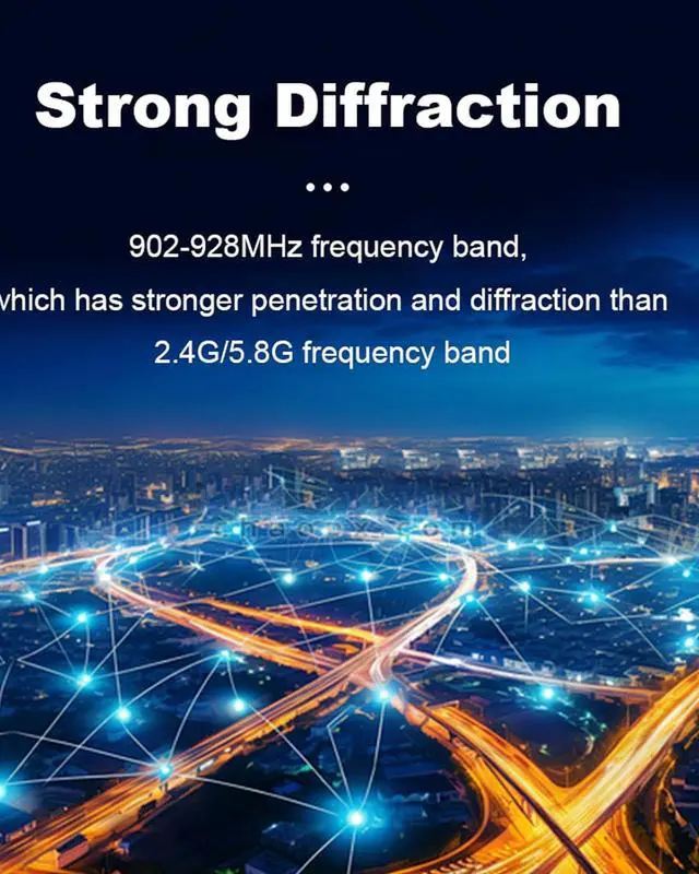 Alt view image 5 of 7 - WiFi HALOW Wireless Bridge Point-to-Point Long Range with 20DBi High-Gain Antenna,2.4G WiFi Bridge Repeater Supports 3KM Outdoor Transmission Distance, Air Ethernet Cable, IEEE 802.11ah