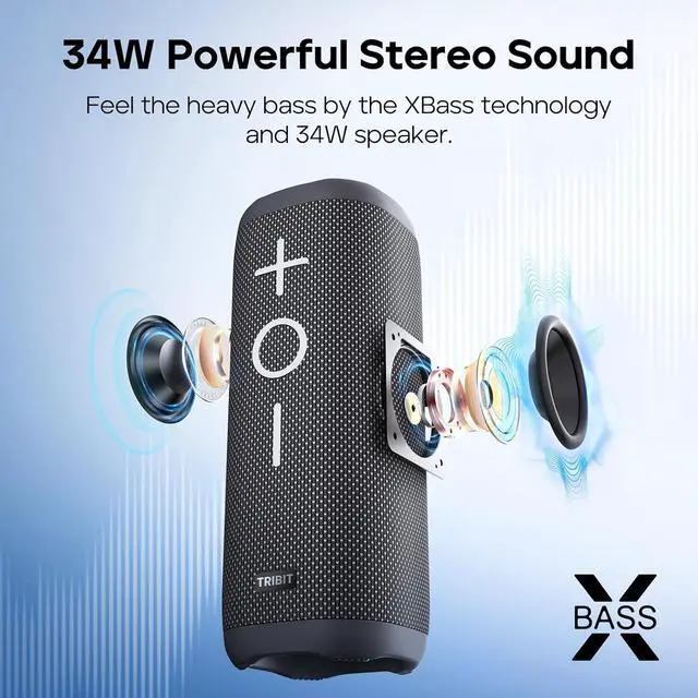 Alt view image 7 of 7 - Tribit StormBox 2 Portable Bluetooth Speaker XSound Plus 2