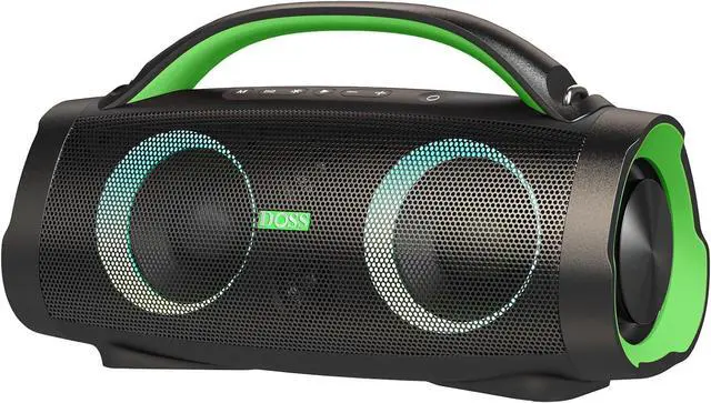 Main image of DOSS Extreme Boom Pro Loud Bluetooth Speaker with 100W Stereo Sound, Extra Bass, 20H Playtime, Party-Sync Led Lights, Built-in Power Bank, IPX6 Waterproof Outdoor Speaker for Camping, Pool-Green