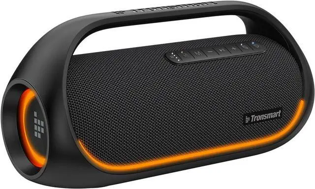 Main image of Tronsmart Upgraded Bang 60W Bluetooth Speakers with Subwoofer, IPX6 Waterproof Loud Bluetooth Speaker with 7 Color Light, 15H Playtime, Custom EQ, Portable Speaker with Handle for Outdoor, Party