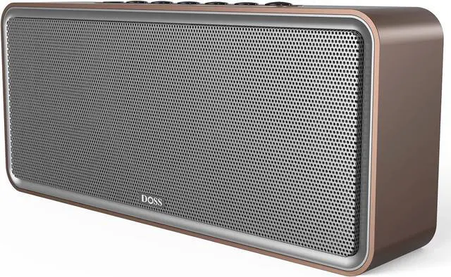 Main image of DOSS SoundBox XL Bluetooth Speaker with Subwoofer, 32W Loud Sound with Booming Bass, Dual DSP Technologies, 10H Playtime, USB-C, TWS, 2.1 Audio Channel for Home, Indoor and Office - Gold