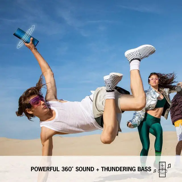 Alt view image 2 of 6 - Ultimate Ears Boom 3 Wireless Bluetooth Speaker, Bold Sound + Deep Bass, Bluetooth, Magic Button, Waterproof, 15 Hours Battery, Range of 150 ft, Night Black