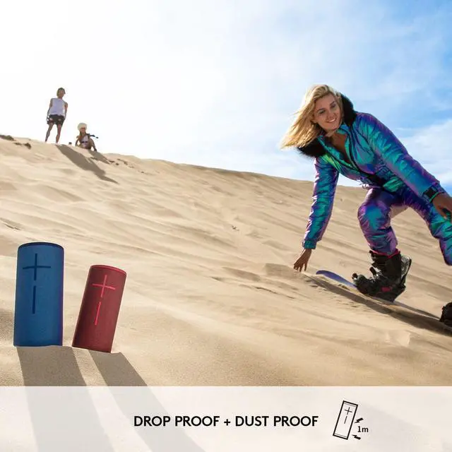 Alt view image 4 of 6 - Ultimate Ears Boom 3 Wireless Bluetooth Speaker, Bold Sound + Deep Bass, Bluetooth, Magic Button, Waterproof, 15 Hours Battery, Range of 150 ft, Night Black