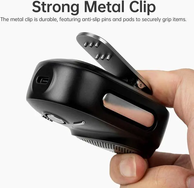 Alt view image 2 of 7 - Divoom Itour-S Portable Mini Wearable Bluetooth Speaker, Big Audio and Punchy Bass,Clip-On Design, IP67 Waterproof and Dustproof,10 Hours Playtime,Speaker for Home Travel Office and Outdoors (Black)