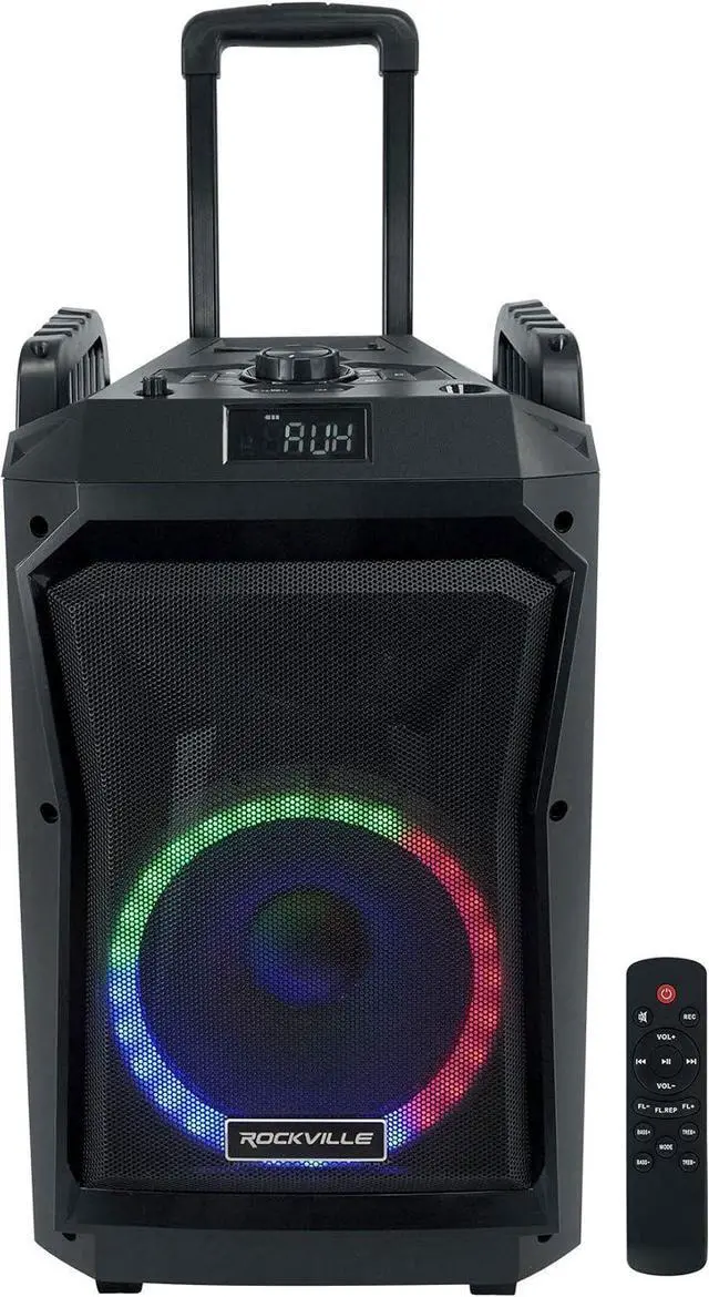 Alt view image 2 of 7 - Rockville Audiosavings Bundle ROCKNGO 800 800 10" Portable Wireless Bluetooth Speaker Bundle with (2) JBL Wireless Microphones (3 Items)