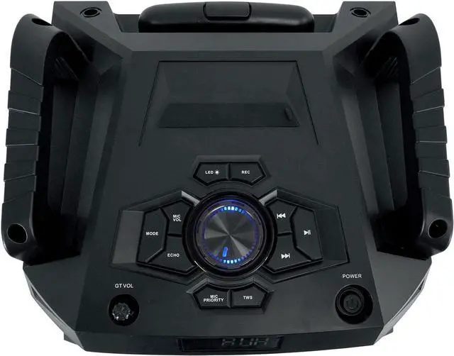 Alt view image 6 of 7 - Rockville Audiosavings Bundle ROCKNGO 800 800 10" Portable Wireless Bluetooth Speaker Bundle with (2) JBL Wireless Microphones (3 Items)
