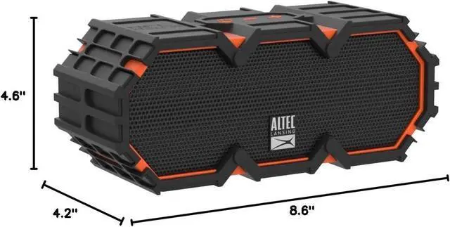 Alt view image 3 of 3 - Altec Lansing LifeJacket 2 - Waterproof Bluetooth Speaker, Floating Portable Speaker for Travel & Outdoor Use, Deep Bass & Loud Sound, 30 Hour Playtime