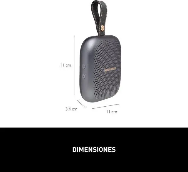 Alt view image 3 of 6 - Harman Kardon Neo - Portable Bluetooth Speaker with Strap - Gray