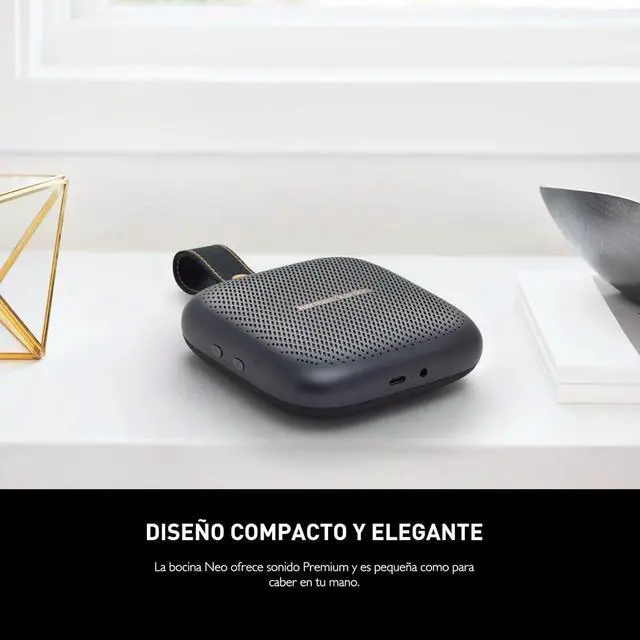 Alt view image 5 of 6 - Harman Kardon Neo - Portable Bluetooth Speaker with Strap - Gray