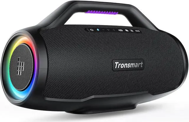 Main image of Tronsmart Bang Max Portable Bluetooth Speaker, 130W Powerful Loud Speaker with Deep Bass, Party Sync, IPX6 Waterproof, 24H Playtime,Customized EQ & Light Show,Portable Speakers with Handle for Outdoor