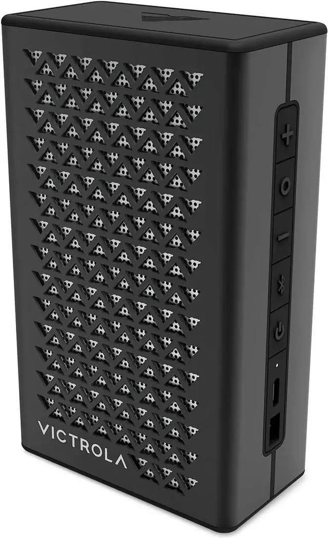 Main image of Victrola Music Edition 1  Portable Bluetooth Speaker, IP67 Water and Dust Resistant, 12 Hour Battery Life, Multi-Speaker Pairing, Premium Sound and Passive Bass Radiator, USB-C Charging (Black)