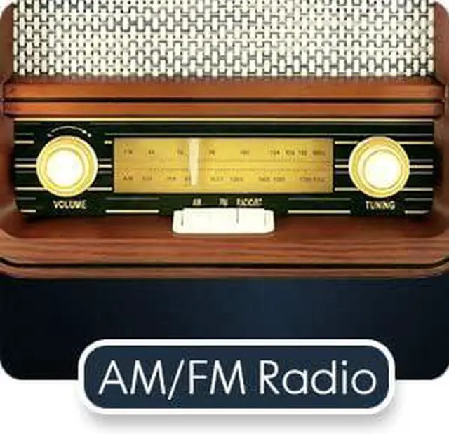 Alt view image 7 of 7 - Fuse RAD-V1 Vintage Wood Retro Radio | AM/FM Radio Speaker with Bluetooth & AUX Input | Mid Century Modern Style | Real Handcrafted Ashtree Wood Exterior