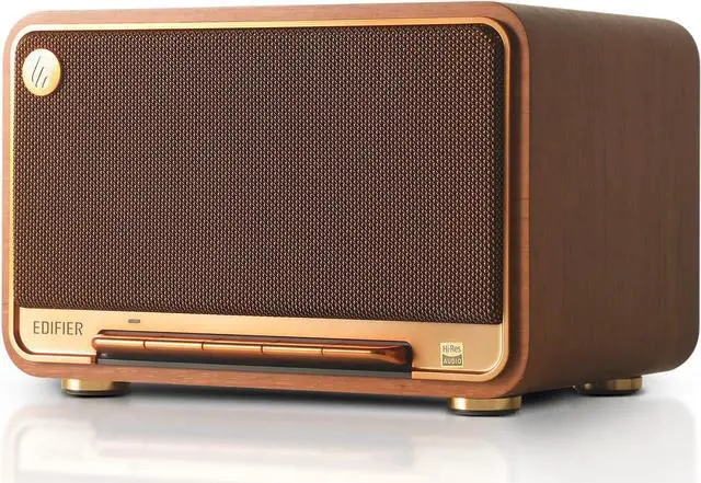 Main image of Edifier D32 Tabletop Wireless Speaker, Hi-Res Audio, LDAC, ALAC, 60W (RMS), 2.1 Acoustic Architecture, 11h Playtime, APP Control, Bluetooth 5.3, AirPlay2, USB-C and AUX Inputs, Brown