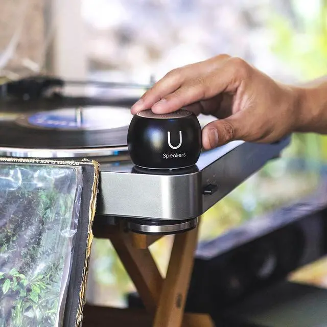 Alt view image 2 of 7 - U Boost Speaker | Stylish Portable Wireless Bluetooth 5.0 with Built-in Subwoofer and Mic | Perfect Mini Speaker for Home, Parties, Travel! Small Device, Rich Sound | Black