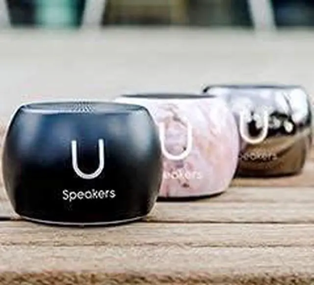 Alt view image 6 of 7 - U Boost Speaker | Stylish Portable Wireless Bluetooth 5.0 with Built-in Subwoofer and Mic | Perfect Mini Speaker for Home, Parties, Travel! Small Device, Rich Sound | Black