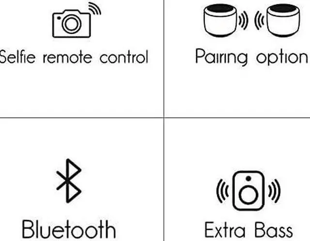 Alt view image 7 of 7 - U Boost Speaker | Stylish Portable Wireless Bluetooth 5.0 with Built-in Subwoofer and Mic | Perfect Mini Speaker for Home, Parties, Travel! Small Device, Rich Sound | Black