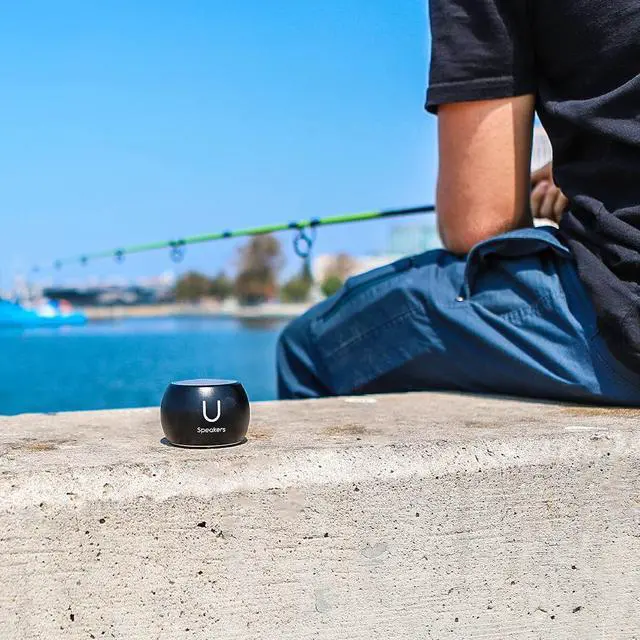 Alt view image 5 of 7 - U Boost Speaker | Stylish Portable Wireless Bluetooth 5.0 with Built-in Subwoofer and Mic | Perfect Mini Speaker for Home, Parties, Travel! Small Device, Rich Sound | Black