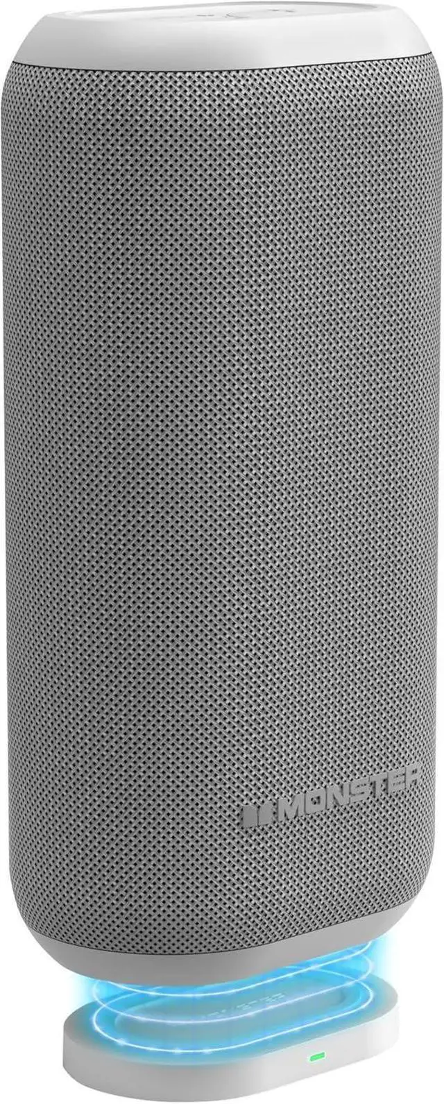 Main image of Monster DNA Max Portable Bluetooth Speaker, Loud Speaker with 360 Bass Sound and 10W Wireless Charging Pad, IP67 Waterproof - Indoor and Outdoor Use