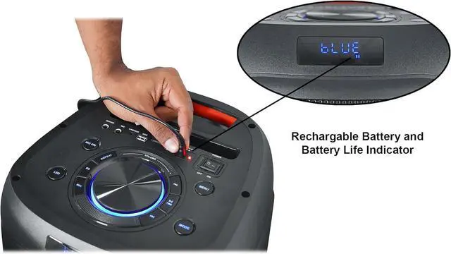 Alt view image 4 of 7 - Rockville BASS Party 8 Rechargeable Party Speakers w/Bluetooth Wireless Link (2 Items)
