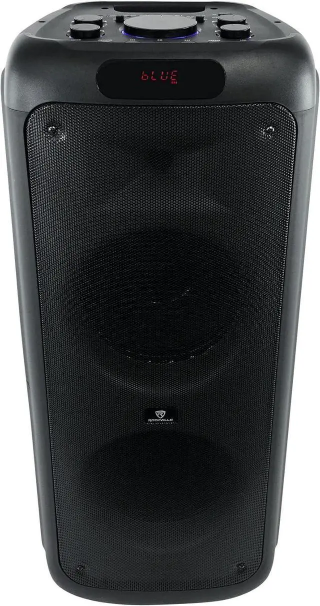 Alt view image 6 of 7 - Rockville BASS Party 10 Dual 10" Portable Battery LED Party Bluetooth Speaker