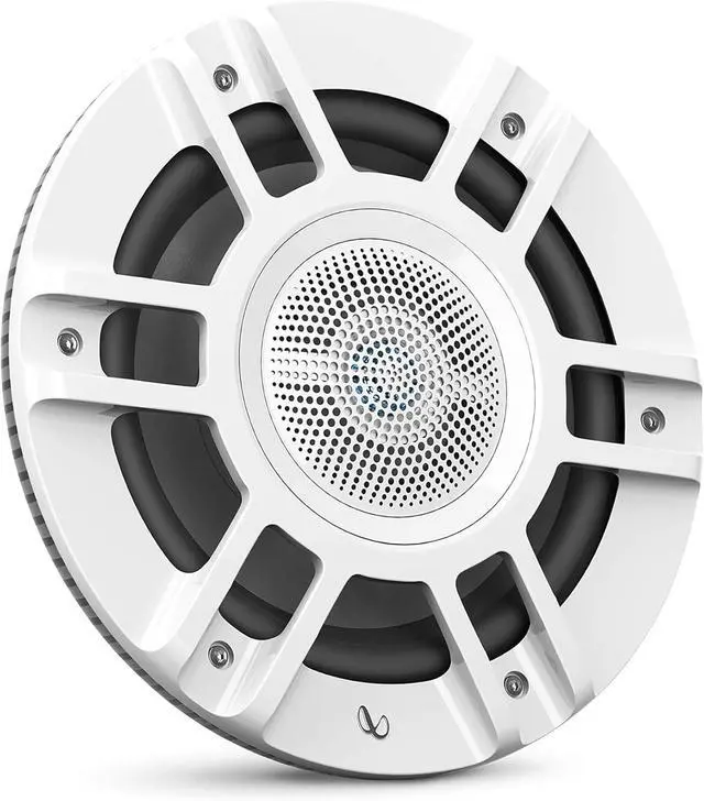 Alt view image 2 of 7 - Infinity KAPPA8130MAM - Kappa Marine KAPPA8130M White 8" Premium 3-Way RGB LED Convertible Speakers
