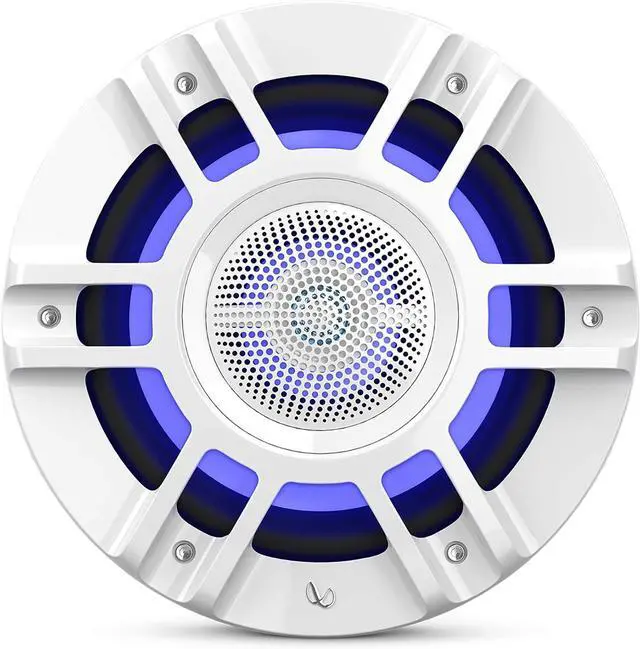 Alt view image 6 of 7 - Infinity KAPPA8130MAM - Kappa Marine KAPPA8130M White 8" Premium 3-Way RGB LED Convertible Speakers