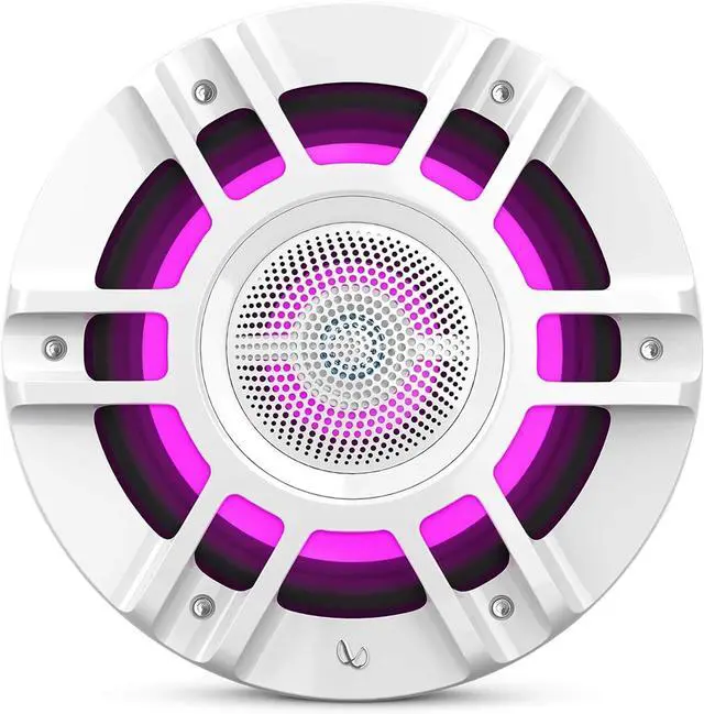 Alt view image 7 of 7 - Infinity KAPPA8130MAM - Kappa Marine KAPPA8130M White 8" Premium 3-Way RGB LED Convertible Speakers