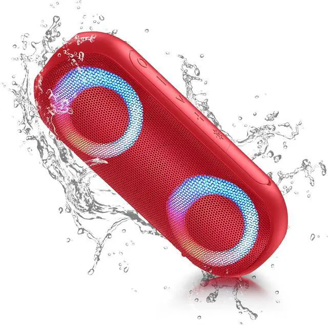 Main image of Bluetooth Speakers, Portable Speakers Bluetooth Wireless(100FT Range) with 30W Loud Stereo Sound, IPX7 Waterproof Shower Speakers, RGB Multi-Colors Rhythm Lights, 1000mins Playtime for Indoor&Outdoor