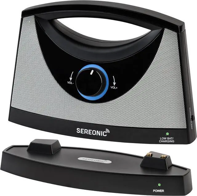 Main image of Portable Wireless Speakers for Smart TV - Ideal for TV Watching Without The Blaring Volume - Designed for Hard of Hearing, Elderly, and Seniors - 100ft Range
