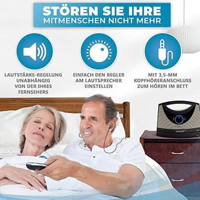 Alt view image 6 of 7 - Portable Wireless Speakers for Smart TV - Ideal for TV Watching Without The Blaring Volume - Designed for Hard of Hearing, Elderly, and Seniors - 100ft Range