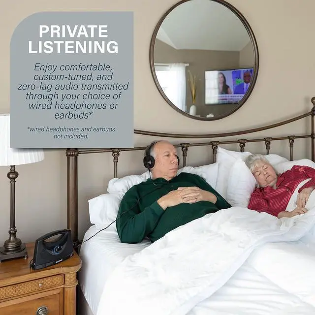 Alt view image 5 of 6 - Extra Speaker Receiver Only Wireless TV Speaker System  TRANSMITTING Base and Audio Cables NOT Included  Pairs with BT-200 for Use of Multiple Speakers Around The House