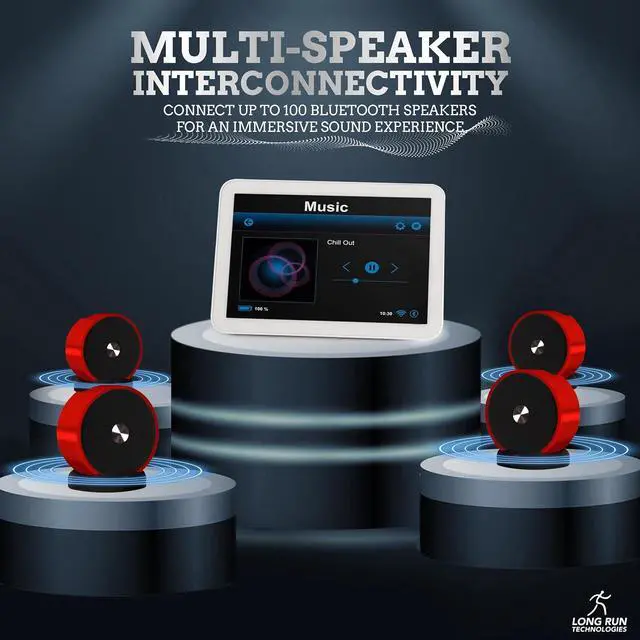 Alt view image 2 of 7 - Bluetooth Speaker Pair - TF SD Card 3.5 mm Audio Cable - Dual Pairing Bluetooth Speakers - Bluetooth Multiple Wireless Speakers - Mothers Day Gift For Mothers - Bluetooth Speaker Multiple Pairing Red