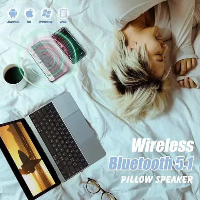 Alt view image 4 of 7 - Bluetooth Speaker, 0.65" Ultra Thin Portable Magnetic Speakers, Loud&Clear Sound, IP67 Waterproof Dustproof, Bluetooth 5.1, TWS Pairing, EQ Mode, Sleek Small Wireless Speaker for Home, Outdoor