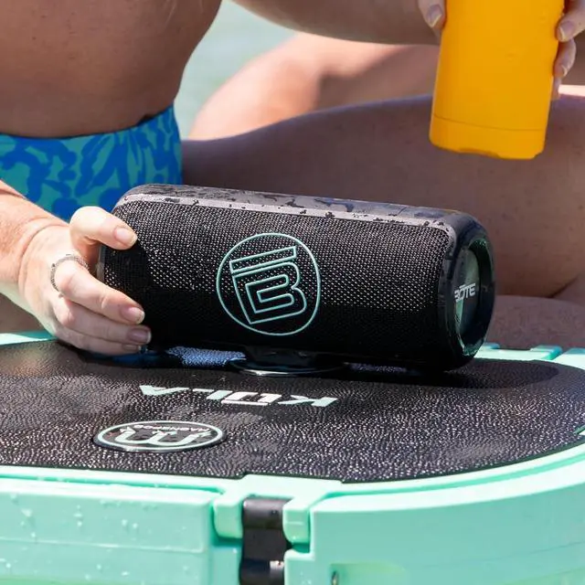 Alt view image 5 of 7 - BOTE Paddle Board Waterproof MagneBoom Surge Bluetooth Speaker Watersports SUP Surf Boating Lake Float Docks Beach Universal Portable Sound Device 8 Hour Playtime