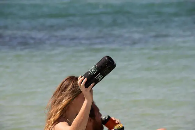 Alt view image 6 of 7 - BOTE Paddle Board Waterproof MagneBoom Surge Bluetooth Speaker Watersports SUP Surf Boating Lake Float Docks Beach Universal Portable Sound Device 8 Hour Playtime