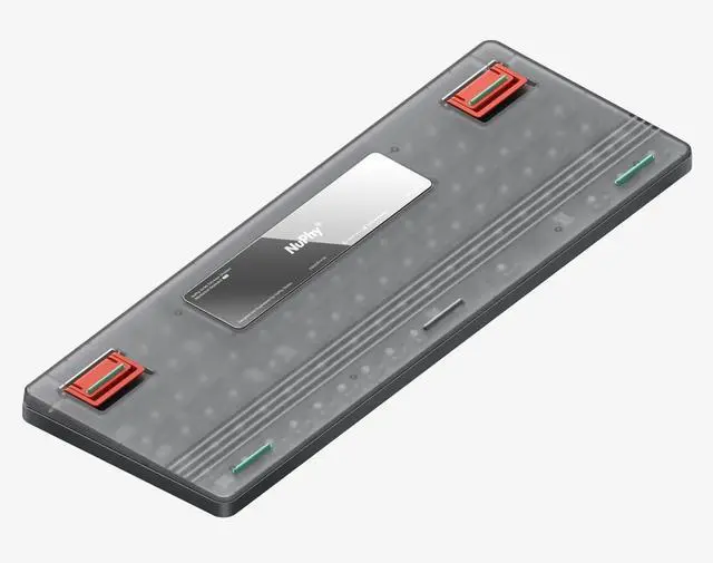 Alt view image 2 of 6 - nuphy Air96 V2 Wireless Mechanical Keyboard,100 Keys RGB Backlit Keyboard,Supports Bluetooth 5.1,2.4G and Wired Connection,for PC/Laptop/Windows/Mac -Grey Gateron Moss Switch