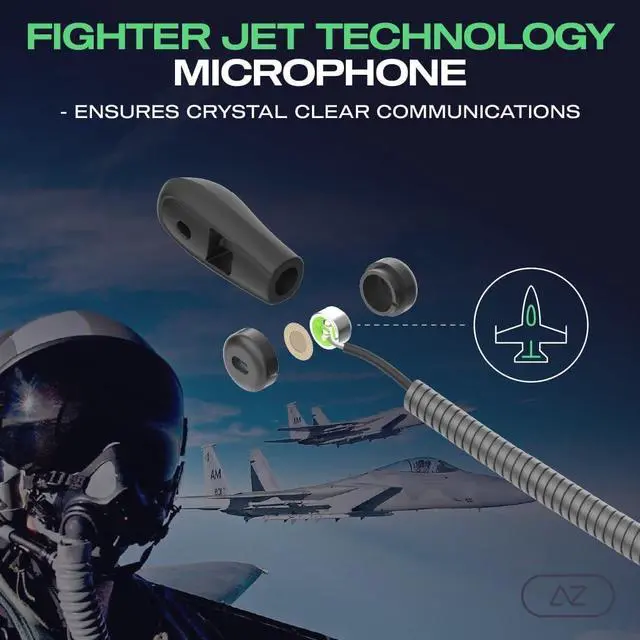 Alt view image 5 of 7 - ACEZONE A-Spire - ANC Gaming Headset - Active Noise Cancellation - Noise Cancelling Flip-to-Mute Microphone - Mobile App - Lightweight - Windows PC - PS4 - PS5 - Xbox - Switch - Android - iOS - Mac