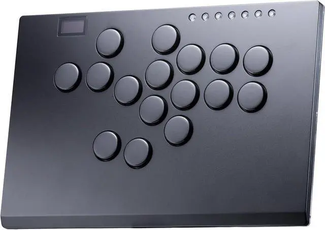Main image of SIXSIR Leverless Arcade Stick Gaming Controller M16+ Large & Slim Aluminum Alloy Template - 16 Key Crystal Low-profile Switches - Custom RGB Leverless Controller for PC/PS4/PS3/Switch