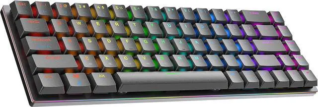 Main image of Ranked G65 Guardian 65% | Full Aluminum Frame | Ultra Slim Hot Swappable Mechanical Gaming Keyboard | 68 Keys Multi Color RGB LED Backlit for PC/Mac Gamer (Black, Gateron Low Profile Brown)